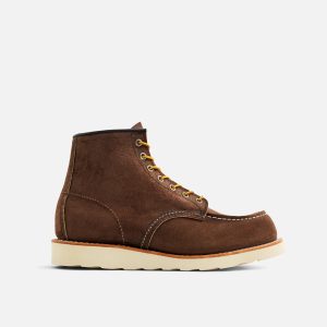 Red Wing Classic Moc Toe Boots 8836 - Chocolate Muleskinner Roughout