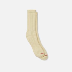 Full Crew Merino Wool Socks Cream 97675